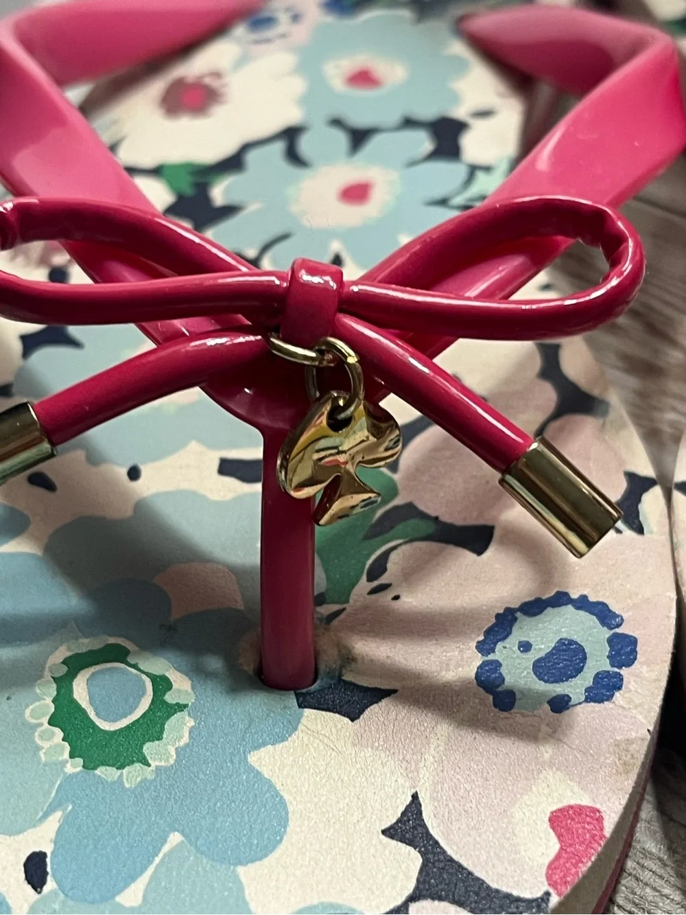 Kate Spade floral flip flop